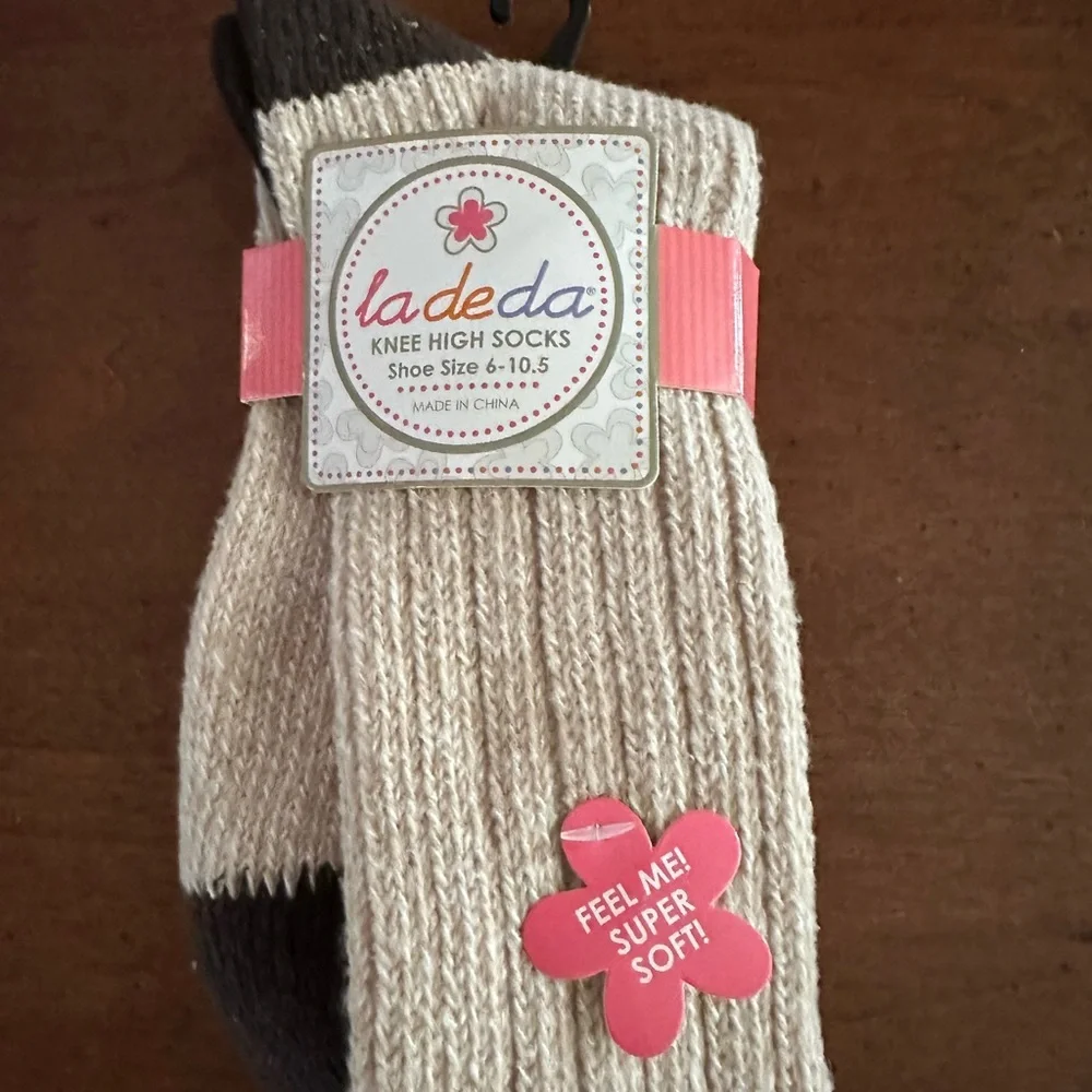 ☀️3/$10 ladeda stretchy super soft knee high socks  (see description)